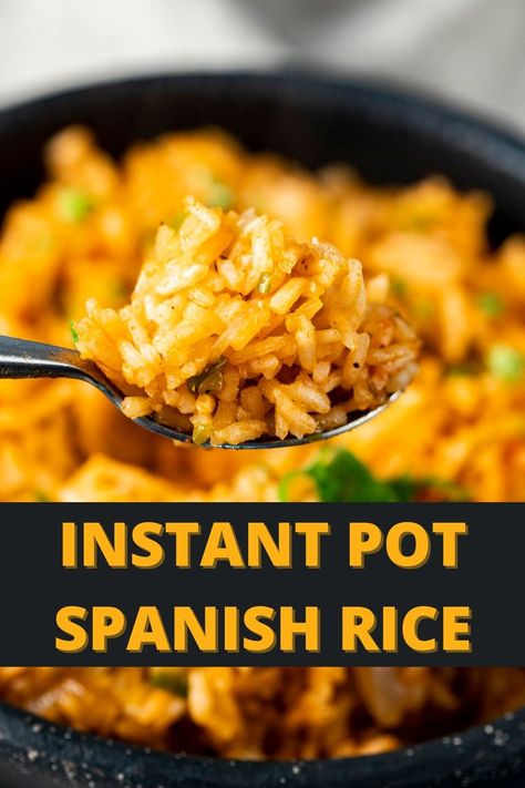 Instant Pot Spanish Rice (Mexican Rice) Pressure Cooker Spanish Rice, Simple Mexican Rice, Instant Pot Spanish Rice, Rice Mexican, Pulled Pork Enchiladas, Pork Belly Tacos, Spanish Rice Recipe, Easy Pressure Cooker Recipes, Pressure Cooker Recipe