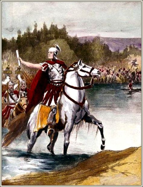 Crossing The Rubicon, Commissioned By Jacob Abbot (c. 1803-1879) Crossing The Rubicon, Greek Plays, The Civil Wars, Quote Pictures, Roman Republic, Civil Wars, Bravest Warriors, Most Famous Quotes, Penguin Classics