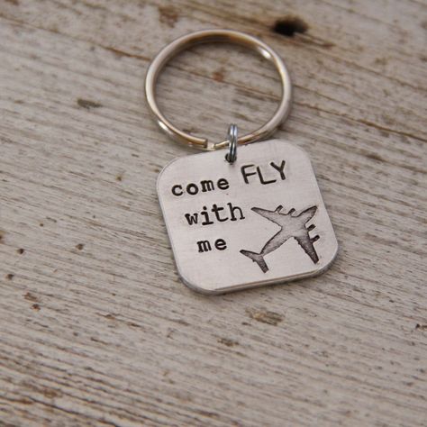 Perfect for a pilot, flight attendant, or aviation fan! A thick 1" metal square is hand stamped with the words "come fly with me" and paired with our exclusive airplane image. Items ship within 2 weeks and come boxed, ready for gift giving.This design is a copyrighted TheRustedChain original ©. Cheapest Wedding, Pilot Quotes, Aviation Quotes, Plane And Pilot, Pilots Aviation, Fly With Me, Flight Attendant Life, Come Fly With Me, Pilot Gifts