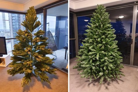 Gardens Australia, Aussie Christmas, Real Christmas Tree, Christmas Hacks, Artificial Tree, Homes And Gardens, Before And After Pictures, Artificial Christmas Tree, Better Homes And Gardens