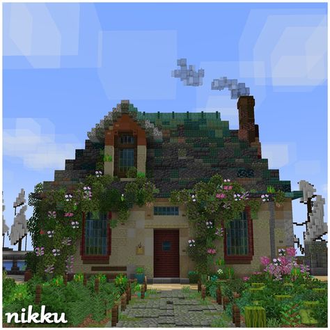 Himi's House from 'The Boy and the Heron' What is your favorite Ghibli film? 🤔 🔦 Shaders: Complimentary 🔧 Built on: play.bakery.builders 🏷️ - #minecraft #minecraftdesign #minecraftart #minecrafthouse #bedrock #minecraftgaming #minecrafthome #minecraftjava #minecraftbuilds #ghibliart Minecraft Houses No Shaders, Studio Ghibli Minecraft Builds, Minecraft Studio Ghibli, Studio Ghibli Minecraft, Ghibli Minecraft, Play Bakery, Bangunan Minecraft, Minecraft Inspo, Minecraft Stuff