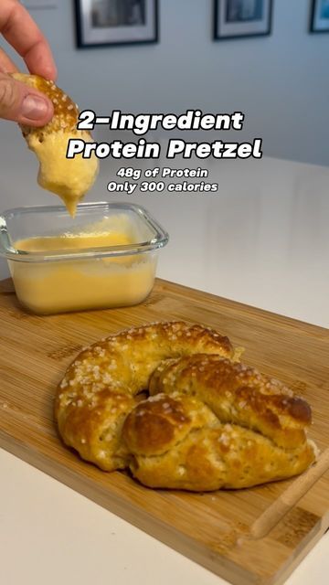 Protein Pretzels, 30g Of Protein, Pretzel Dough, Protein Powder Recipes, Protein Power, 300 Calories, Like And Comment, A Log, Boiling Water