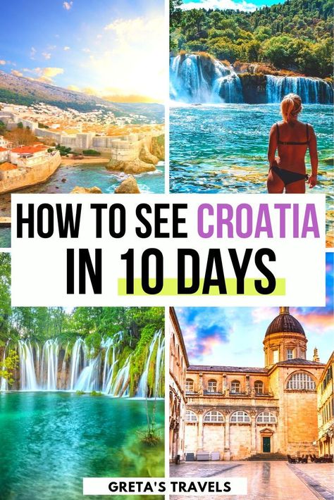 10 Day Itinerary, Croatia Itinerary, Croatia Travel Guide, Croatia Holiday, Visit Croatia, Itinerary Planning, Travel Route, Croatia Travel, Koh Tao