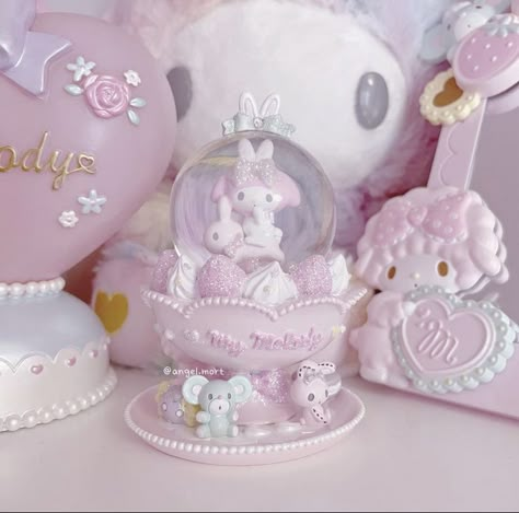 Icy Pink Aesthetic, Pink Snow Aesthetic, Aesthetic Snow Globe, Snowy Pink Aesthetic, Pink Snowglobe, Feminine Esthetics, Anime Pastel, Peppermint Rose, Sanrio Store