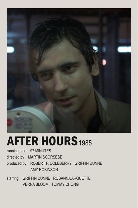 After Hours Movie, Tv Posters, February 2023, Martin Scorsese, Running Time, After Hours, Movie Poster, Movie Tv, Tv