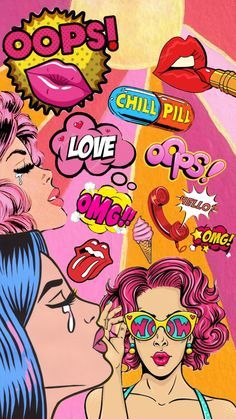 Check out clairepetti's Shuffles PopArt Male Background, 60s Pop Art, Pop Art Aesthetic, Roy Lichtenstein Pop Art, Images Pop Art, Lichtenstein Pop Art, Lips Art Print, Painting Shoes, Word Drawings