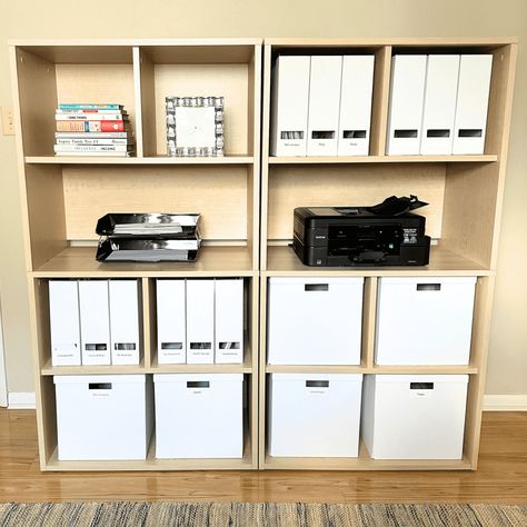 28 Home Office Organization Ideas - Organize Every Room Home Office Organization Ideas, Organized Home Office, Office Organization Ideas, Organization By Room, Tips For Decluttering, An Organized Home, Outdoor Organization, Organized Home, Cube Shelves