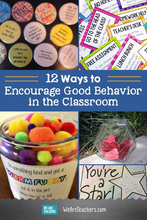 Ways to Encourage Good Behavior, Without Junky Prizes or Sugary Treats. From giving your students high fives and warm fuzzies to sending home star notes, these fun ideas from teachers are sure to encourage good behavior. #elementaryschool #classroom #classroommanagement Class Incentives, Student Incentives, Classroom Incentives, Classroom Discipline, Student Prizes, Behavior Incentives, Behavior Rewards, We Are Teachers, Classroom Behavior Management