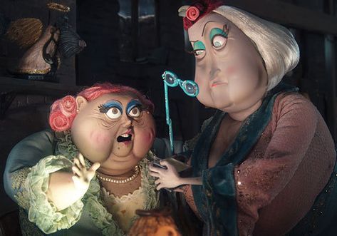 Coraline, Old Ladies Clay Mation, Jennifer Saunders, Laika Studios, Coraline Art, Dawn French, Coraline Aesthetic, Tim Burton Characters, Coraline Jones, Pink Palace