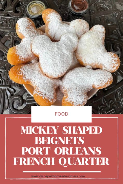 Beignet Recipe Disney, Disney Beignets Recipe, Beignets Disney, Disney Beignets, How To Make Beignets, Mickey Beignets, Disney Character Meals, Disney Copycat Recipes, Disney World Snacks