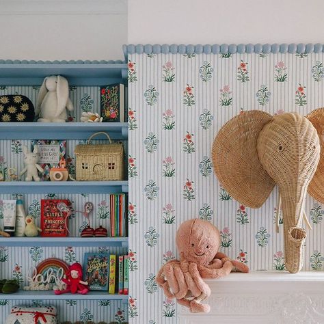 DecWOOD Mouldings on Instagram: "This is your call to get redecorating!😉💙

Featured products:
1. 568/D Oversized Bobbin Moulding - used as picture rail.
2. 599/D Small Bobbin Moulding - used on the cupboard doors

📷 @katespiers 

#decwood #picturerails #interiors #childrenroomideas #kidsroominterior #interiordesigner #interiors #decorating #bedroomdecor #interiorinspo" Picture Rail Bedroom Wallpaper, Bobbin Picture Rail, Bobbin Moulding, Picture Rail Bedroom, Decwood Mouldings, Picture Rail, Furniture Flips, Girls Rooms, Girl’s Room