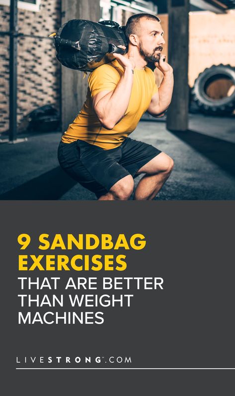 Ditch traditional weight machines and build functional full-body strength with these nine challenging sandbag exercises — you can do them pretty much anywhere. Sandbag Exercises, Sandbag Workout, Sandbag Training, Awkward Situations, Healthier Habits, Fitness Challenges, Yoga Props, Wellness Trends, Weight Los