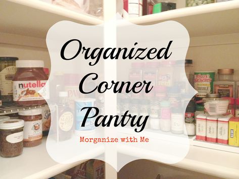 How to make a corner pantry organized - it IS possible. You know what they say - "Nobody puts Baby in a corner." Corner Pantry Organization, Corner Closet Organizer, Corner Kitchen Pantry, Junk Organization, Beadboard Wallpaper, Mudroom Organization, Corner Pantry, Triangle Shelf, Pantry Closet