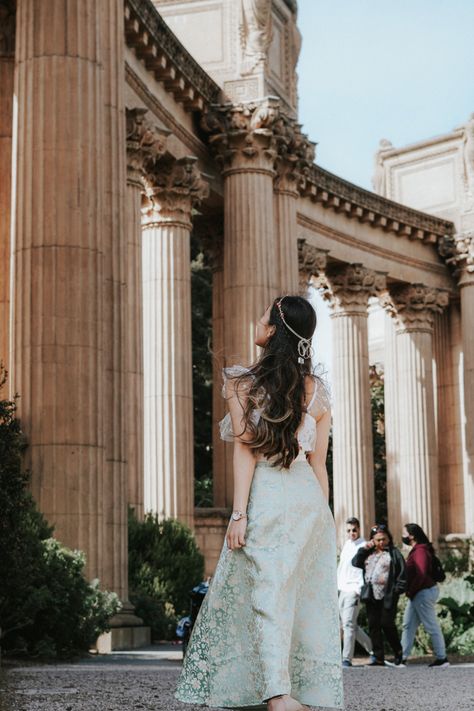 Columns Photoshoot, Column Photoshoot, Pillar Photoshoot, Palace Aesthetic Photoshoot, Palace Photoshoot, Palace Of Fine Arts Photoshoot, Princess Castle Photoshoot, Palace Photoshoot Indian, Palace Of Versailles Photoshoot