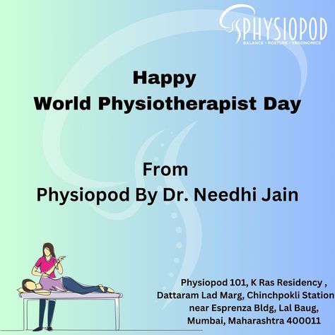 Happy World Physiotherapy Day. . . . . . . . . #world #day #physiotherapy #worldhealthday #instadaily #life #beautiful #instagram #physiotherapists #physiolife #thephysiopodbydrneedhijain #physiopod #mumbai #pain #painfree Happy World Physiotherapy Day, World Physiotherapy Day, Physiotherapy Day, World Health Day, Pain Free, Mumbai, Instagram