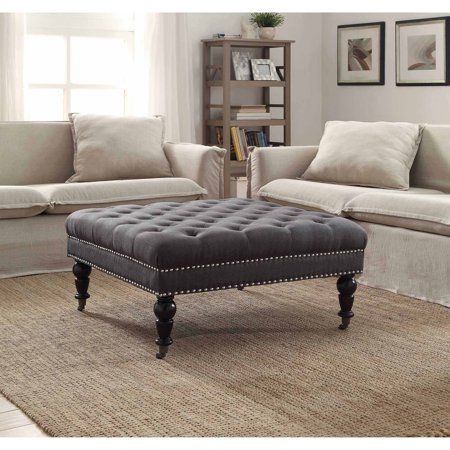 Ottoman Gray, Linen Ottoman, Living Room Classic, Large Ottoman, Black Ottoman, Ottoman Coffee, Tufted Ottoman, Square Ottoman, Cocktail Ottoman