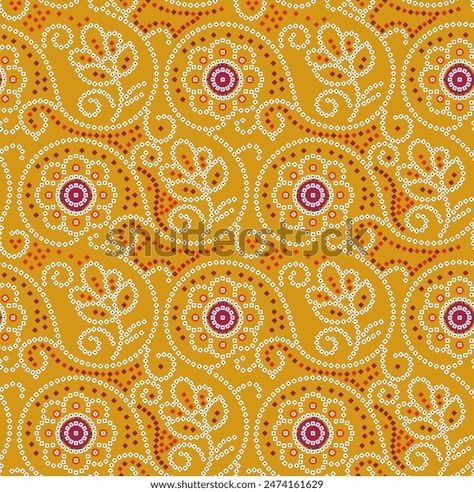 Beautiful Chunri Design Textile Pattern Line Stock Illustration 2474161629 | Shutterstock Semi-stitched Multicolor Digital Prints For Diwali, Chunri Design, Chunri Seamless Pattern, Shutterstock Allover Design, Traditional Batik Print Digital Art, Indian Inspirer Pattern Wallpaper, Shutter Stock, Ajrakh Prints, Allover Design