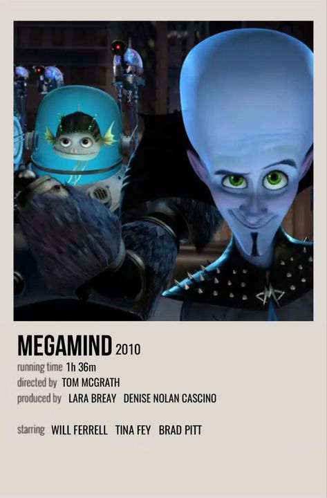 Megamind Movie, Polaroid Movie Poster, Movie Poster Room, Movie Character Posters, Disney Movie Posters, Iconic Movie Posters, Movie Card, Film Posters Minimalist, Film Posters Vintage