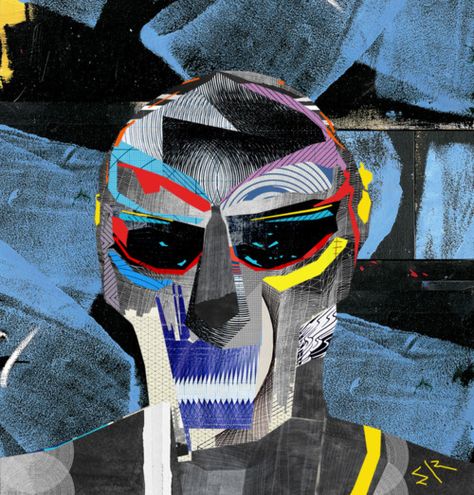 MF Doom poster // Madvillain by Miha Rolc, via Behance Hip Hop Painting, Mad Villain, Hip Hop Artwork, Mf Doom, Hip Hop Art, Uh Oh, The Villain, Funky Art, Album Art