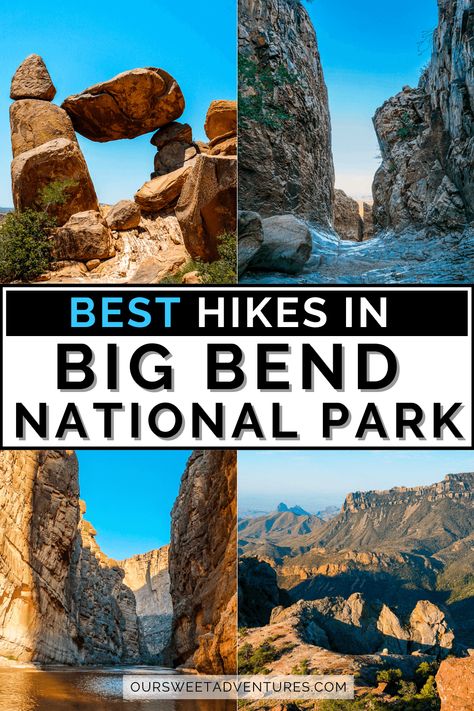 Big Bend National Park is a hiker's paradise. There are over 100 miles worth of trails. My guide has the 12 BEST hikes in Big Bend National Park that you cannot miss. #Texas #Travel #BigBendNationalPark | Hiking | Outdoor Travel | Texas Travel | West Texas | Big Bend National Park Hiking, Hiking In Texas, Homesick Texan, Miss Texas, Travel Texas, Southwest Usa, Hiking National Parks, Travel Canada, Big Bend National Park