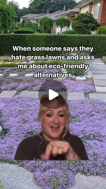 ZeroWasteStore.com on Instagram: "Always thinking about grass lawn alternatives 🫢  Grass-free lawns like creeping thyme, moss, wildflowers, and clover require less water, eliminate the need for fertilizers, increase biodiversity, and provide habitat for local wildlife. Plus they help reduce carbon emisisons from mowing.  #sustainableliving #landscaping #gardening #nativeplants #pollinators #ecofriendly #cloverlawn #mosslawn" Creeping Thyme Lawn, Clover Lawn, Moss Lawn, Grass Alternative, Creeping Thyme, Lawn Alternatives, Native Plants, Thyme, Habitat