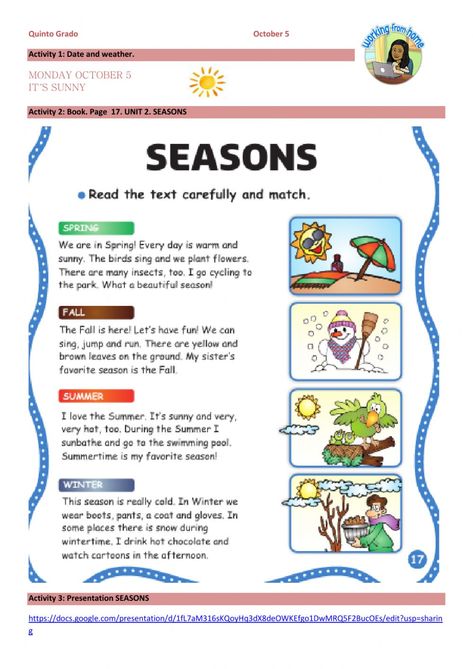 Seasons Grade 1, Four Seasons For Kids Learning, The Four Seasons Worksheets, Season Worksheets For Kids, Seasons Worksheets For Kids, Seasons Activities For Kids, Seasons For Kids, Season Worksheet, Teaching Seasons