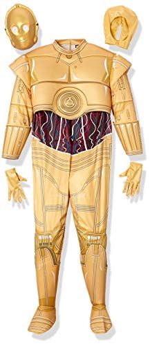 C3po Costume, Robot Costume, Robot Costumes, Gold Jumpsuit, Classic Clothing, Half Mask, Star Wars Costumes, Costume Shoes, Shoe Covers