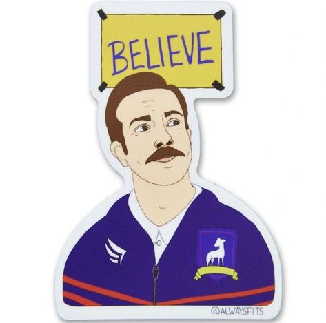 Believe Ted Lasso, Pop Culture Stickers, Pop Culture Moments, Decorating Water Bottles, Pop Culture Gifts, Stickers Funny, Ted Lasso, Dolly Parton, Golden Girls