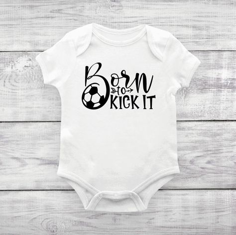 Soccer Theme Baby Shower Ideas, Soccer Onesies, Soccer Baby Shower Ideas, Soccer Baby Showers, Coordinated Outfits, Soccer Baby, Basketball Baby, Soccer Theme, Soccer Outfit