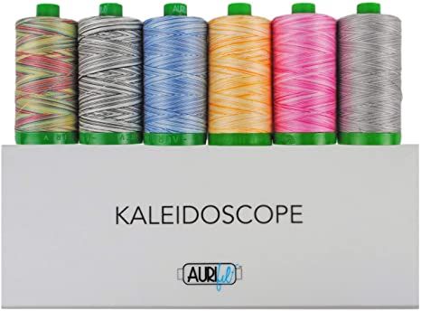 Amazon.com: Aurifil Thread Set ''Kaleidoscope'' Collection - 6 Large (1094 Yards Each) 40wt Variegated Spools AC40KC6 Quilt Templates, Quilting Books, Electric Quilt, Aurifil Thread, Fabric Quilting, Book Quilt, Bobbin Lace, Quilt Kits, Mail Order