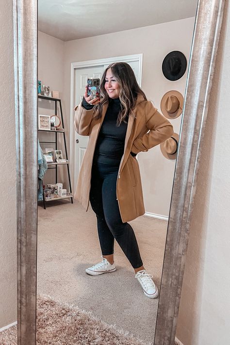 Trench Coat Winter Outfit, Coat Winter Outfit, Curvy Fall Outfits, Clothe Styles, Mom Outfits Winter, Trench Coat Winter, Outfit Edit, Mom Outfits Fall, Casual Brunch Outfit