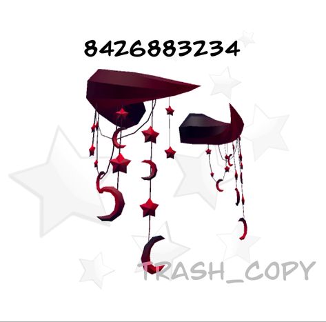 Red Brookhaven Codes, Brookhaven Id Codes Accessories Red, Codes Dti Crown, Emo Accessories Roblox Codes, Red Bangs Code Brookhaven, Roblox Hats, Coding Clothes, Roblox Codes, Roblox Outfits