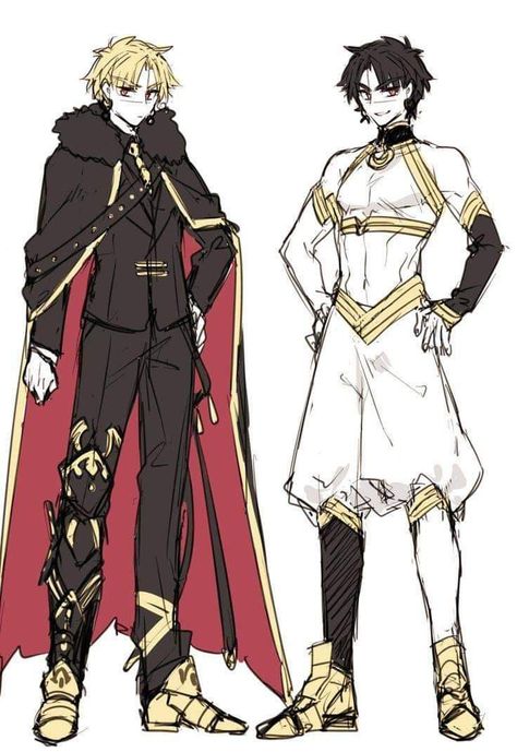 Manga Clothes Male, Fantasy Clothing Art Male, Male Outfit Ideas, Male Fantasy Clothing, Outfits Male, King Outfit, Fate Stay Night Anime, Clothing Design Sketches, Drawing Anime Clothes