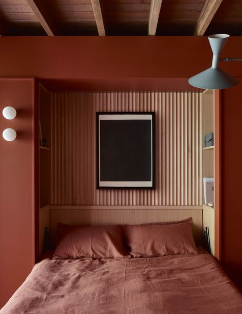 Manly Australia, Rich Hot Chocolate, Vintage Loveseat, Fold Down Beds, Red Studio, Cosy Living, Red Colour Palette, Study Nook, Cosy Living Room