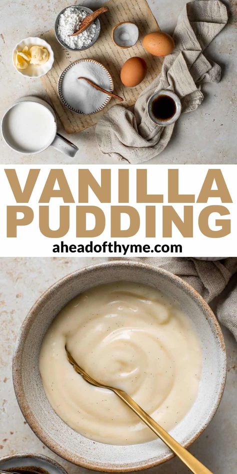 Vanilla Pudding Homemade Vanilla Pudding From Scratch, Instant Vanilla Pudding Recipes, Homemade Vanilla Pudding Easy, Home Made Vanilla Pudding, Vanilla Pudding Add Ins, Homemade Instant Vanilla Pudding, Home Made Pudding, Frozen Pudding, Vanilla Pudding Recipes