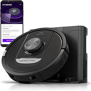 Shark Detect Pro Self-Empty Robot Vacuum with NeverStuck Technology, Auto Deep-Clean Carpets & Hardfloors, 30 Day Capacity HEPA Bagless Base, for Pet Hair, WiFi Black (AV2820S) Floor Types, Shark Vacuum, Cordless Vacuum, Robot Vacuum Cleaner, Hepa Filter, Robot Vacuum, Vacuums, How To Clean Carpet, Pet Hair