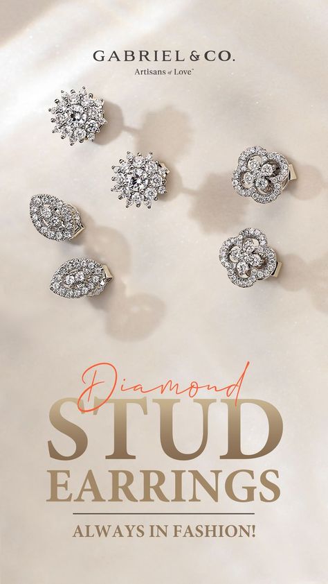 Diamond Stud Earrings – Classy, Timeless Jewelry.
EG14574W45JJ,EG12221W45JJ,EG14511W45JJ Gabriel Jewelry, Jewellery Photography Inspiration, Jewelry Ads, Earrings Studs, Stud Earrings For Women, Jewelry Photography, White Gold Earrings, Diamond Stud Earrings, Timeless Jewelry