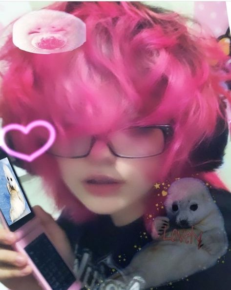 Alt Aesthetic, Emo Scene, Pink Hair, A Girl, Hair, Pink