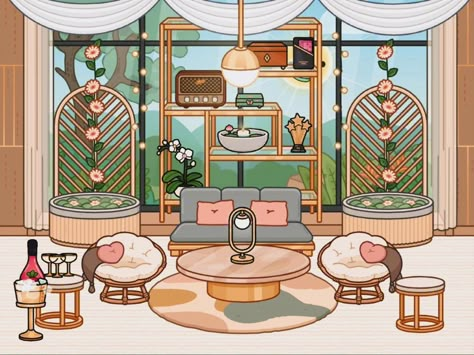 Living Room Toca Boca, Toca Boca Hair Salon, Toca Life World Aesthetic Pfp, Toddler And Baby Room, Toca Ideas, Toka Boka, Toca Life World, Free House Design, Sleepover Birthday Parties