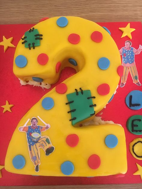 Mr Tumble Birthday Cake, Tumble Birthday Party, Mr Tumble Cake, Second Birthday Cake, Mr Tumble, Second Birthday Cakes, 3rd Birthday Cakes, Twins Birthday, Twin Birthday