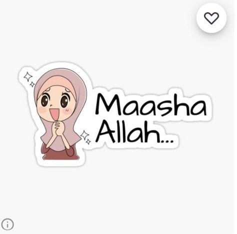 Hijabi Girl Sticker, Hijabi Cartoon, Doctor Painting, Islamic Stickers, Pink Hijab, Masha Allah, Unique Sticker, Hijabi Girl, Islamic Gifts