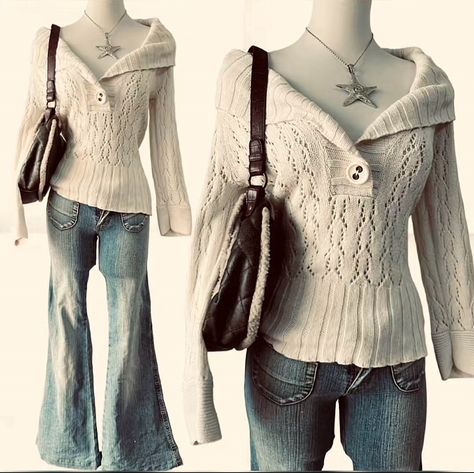 2000s Cold Weather Outfits, Winter Fashion Y2k, Dark Winter Aesthetic Outfits, Emo Winter Outfits, Vintage Outfits Ideas, Y2k Jeans Outfit, Temu Outfits, Winter Outfits Y2k, Y2k Winter