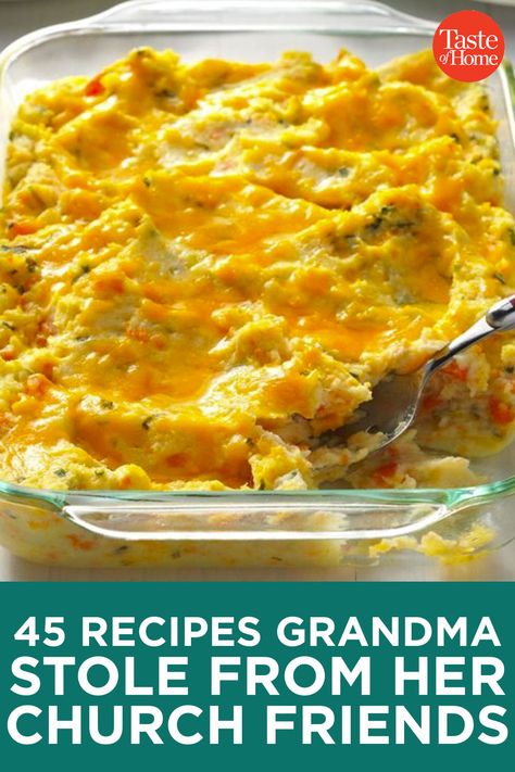 Dinner For Seniors, Old School Southern Recipes, Church Homecoming Food, Church Food Potlucks, Hillbilly Kitchen Recipes, New Recipes To Try Most Popular, Old Grandma Recipes, Church Food Ideas, Retro Recipes 1970s