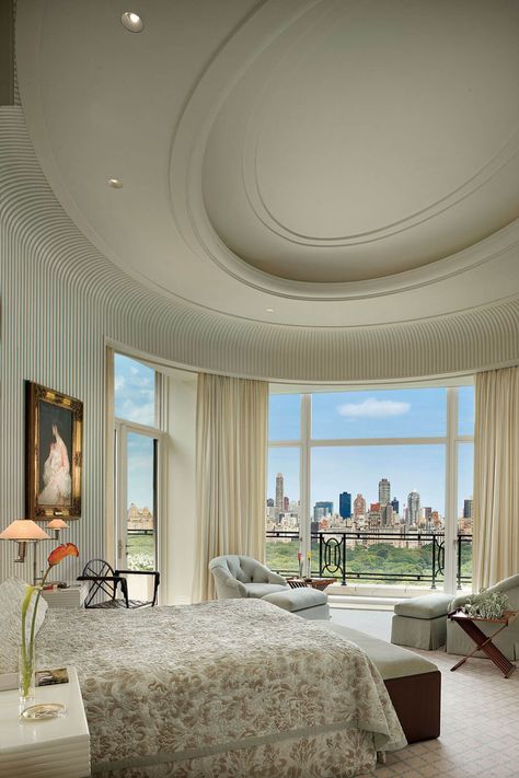 New York City Penthouse, Manhattan Penthouse, New York Penthouse, Central Park West, Manhattan Apartment, New Condo, Traditional Bedroom, City Living, Beautiful Bedrooms