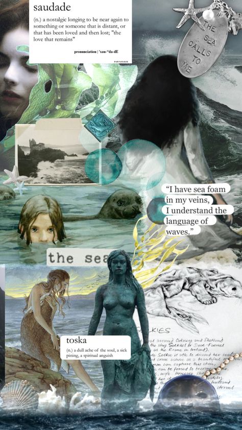 A-Z Aesthetics: #selkiecore for S!! #selkie #mermaid #mermaidcore #mermaidaesthetic #siren #aesthetic #aestheticalphabet Siren Creature, Siren Aesthetic, Siren Mermaid, Water Aesthetic, Mermaid Aesthetic, Mermaid Life, Sea Witch, Story Characters, Cool Wallpapers Art