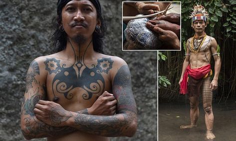 Indonesian tattoo artists revive ancient traditions Indonesian Tattoo, Tattoo Museum, Maluku Islands, Body Tattoo Design, Tattoos Traditional, Beach Illustration, Ancient Designs, Mandala Tattoo, Tattoo Styles