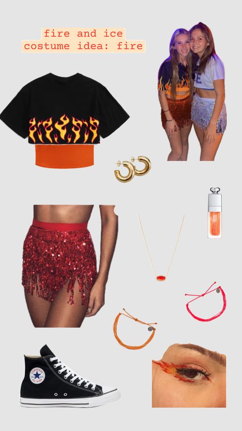 fire costume! #fireandice#halloween#aesthetic#excited#fall#autumn#preppy#aesthetic#vsco#fyp Ice Halloween Costume, Fire And Ice Costume, Ice Costume, Fire Costume, Aesthetic Vsco, Halloween Inspo, Halloween Aesthetic, Cute Halloween Costumes, Preppy Aesthetic