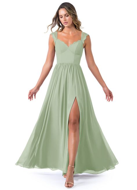 Skirt Bridesmaid Dresses, Bridesmaid Dresses Dusty Sage, Princess Bridesmaid Dress, Family Jokes, Mermaid Bridesmaid, Sleeveless Bridesmaid Dresses, Azazie Bridesmaid Dresses, Green Bridesmaid, Chiffon Evening Dresses