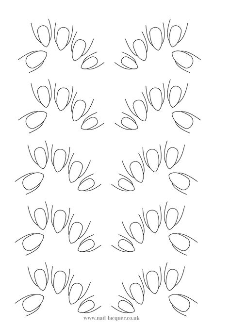 Hey friends! Tonight I have something special for you- a downloadable nail art template! I drew this template to practice nail art on. Printable Nail Art Templates, Practice Nail Art, Printable Nail Art, Molduras Vintage, Nail Courses, Nail Drawing, Nail Techniques, صفحات التلوين, Nail Art Disney