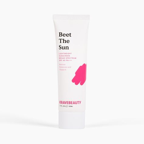 Krave Beauty Sunscreen, Spf Sunscreen Skin Care, Krave Beauty, Korean Skincare Sunscreen, Expensive Sunscreen, K Beauty Sunscreen, Glossier Body Hero, Sunscreen Travel Size, Body Shop Vitamin E